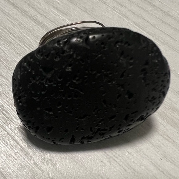 On hold ❤️ Vintage and Hand made River Rock Stone Ring - Picture 4 of 4